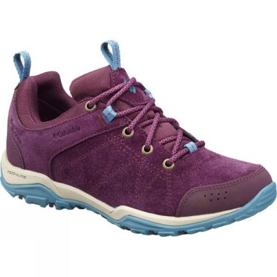 Botas de Montaña Columbia Fire Venture Waterproof Suede Mujer - Fucsia / Azules - Chile HZT436582